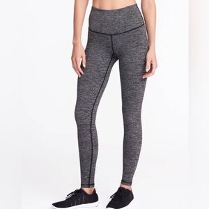 Lululemon Wunder Under Pant HI-RISE Luon Variegated Knit Heathered Black 6 28”